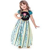 Little Adventures Alpine Princess Coronation Dress Up Costume (Medium Age 3-5) - Machine Washable Child Pretend Play and Party Dress with No Glitter