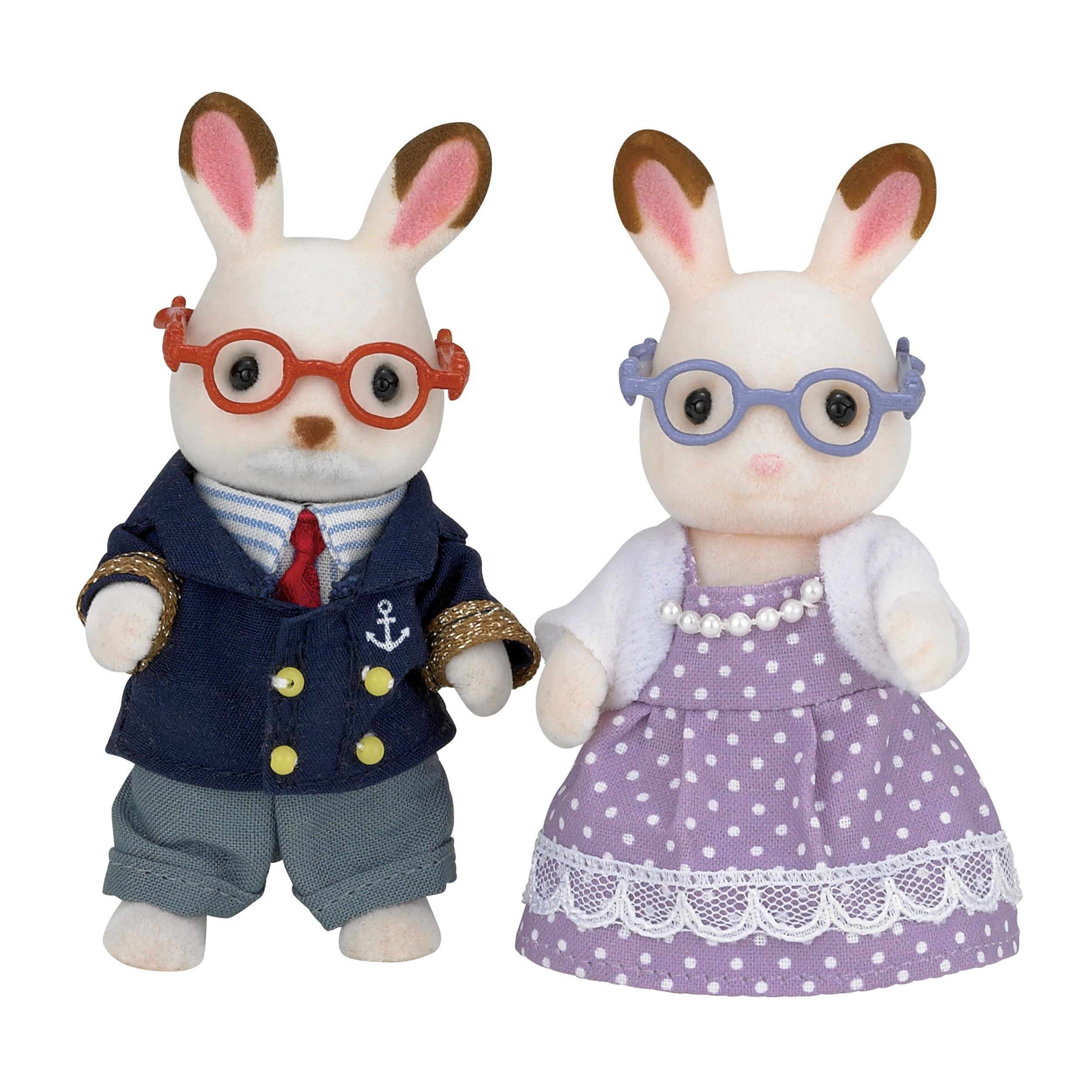 Sylvanian Families Chocolate Rabbit Grandparents - dollhouse playset 5190
