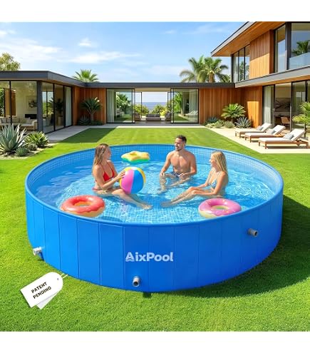 Amazon.com: AixPool 2026 Large Foldable Pool,Non-Inflatable Pool