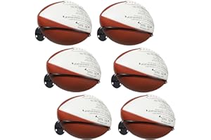 Threan Football Wall Mount Holder Football Room Decor Basketball Holder Display Stand Wall Mounted Ball Storage Rack for Man Sports Soccer Volleyball Rugby, Steel
