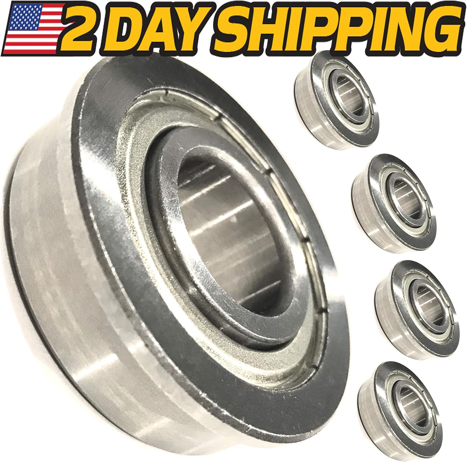 John Deere AM102888 w/ TOUGH STEEL SEALS 2 Pack Front Wheel Bearings