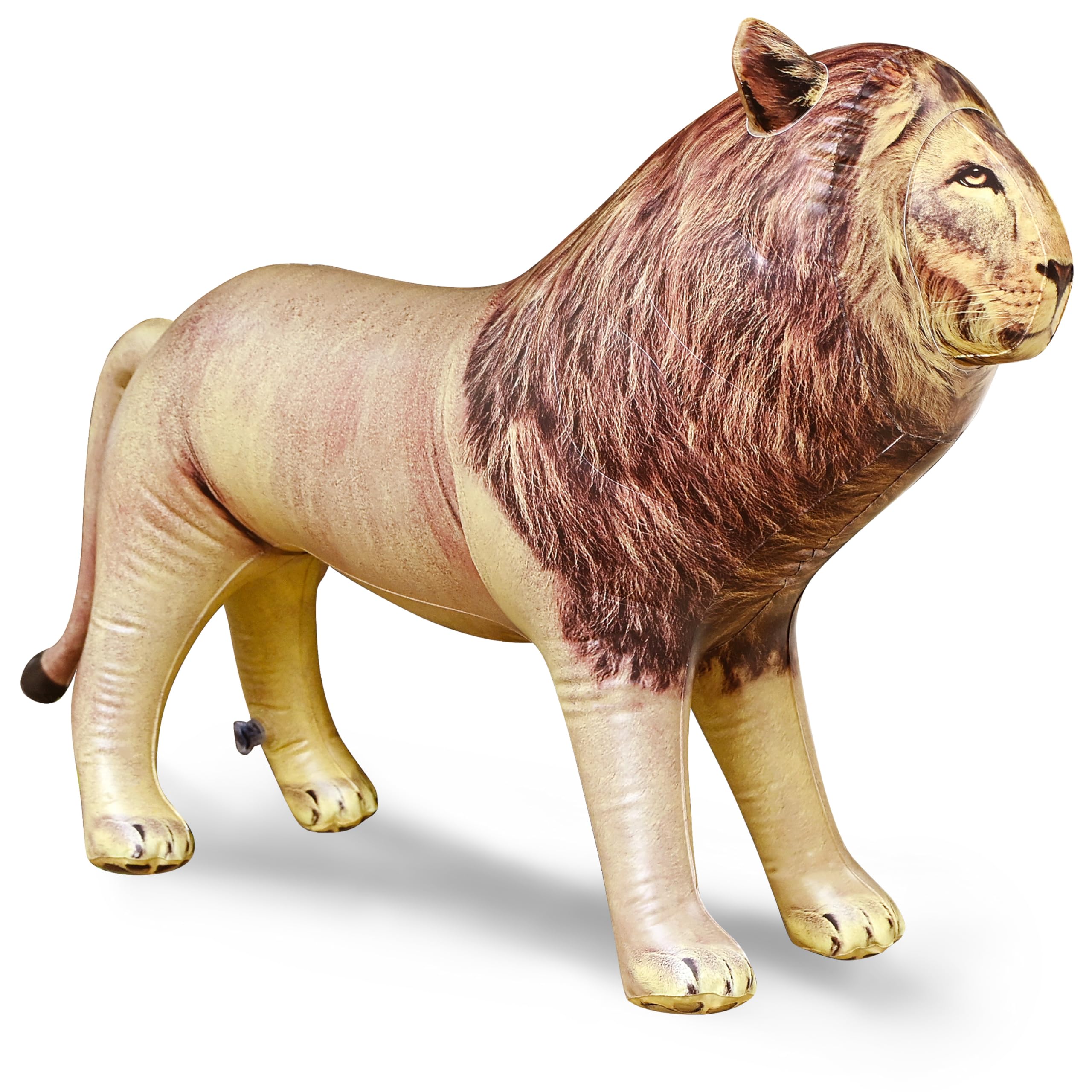 Jet Creations Inflatable Male Lion with Mane Stuffed Animal, Standing – Ideal for Safari or Wildlife Theme Parties, Favors, and Decorations, Size 36 inch Long, an-Lion