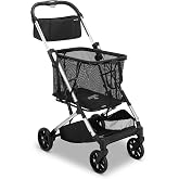 Joovy Kooper and Boot Stroller Parent Organizer Caddy, Black | Universal handlebar console, insulated dual cup holders, secure zippered storage pocket