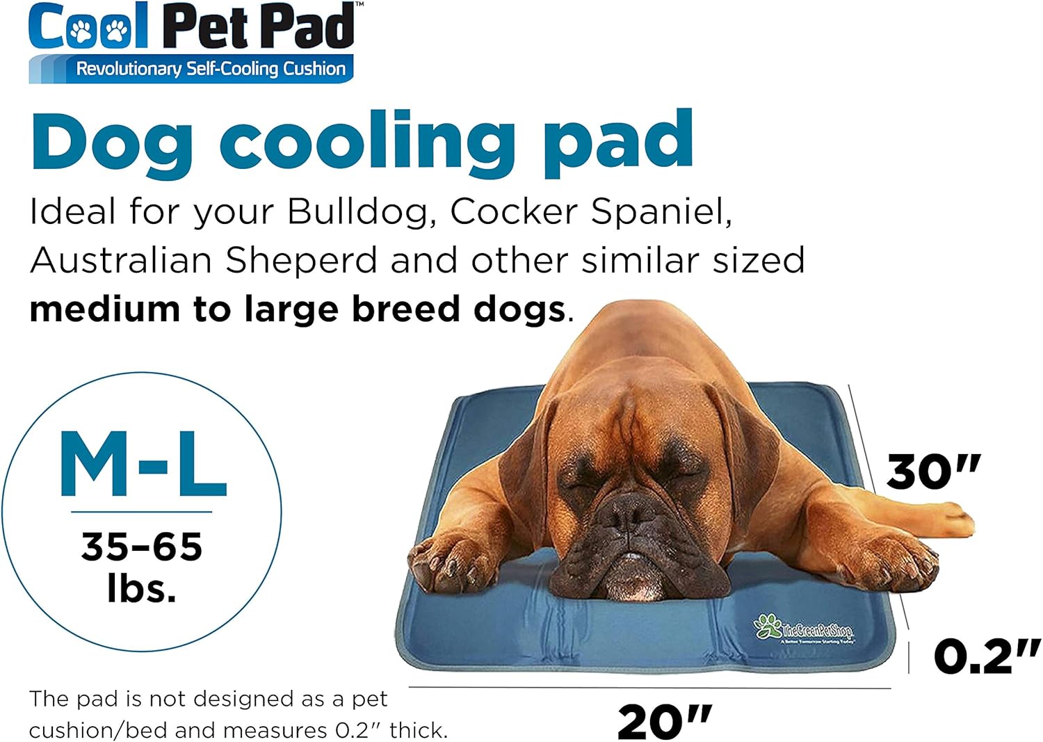 The Green Pet Shop Self Cooling Pet Pad Medium Large Amazon Ca Pet Supplies