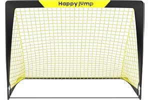 Happy Jump Soccer Goal Pop Up Foldable Soccer Net for Backyard 7x5FT,5x3.6FT,4x3FT,3x2.2FT
