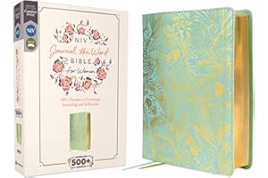 NIV, Journal the Word Bible for Women (Perfect for Note-Taking), Leathersoft, Teal, Red Letter, Comfort Print: 500+ Prompts to Encourage Journaling and Reflection