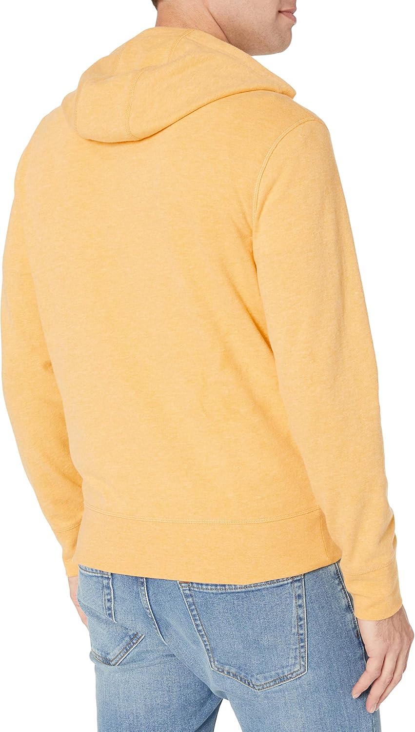  Essentials Men's Lightweight French Terry Full-Zip Hooded Sweatshirt: Clothing