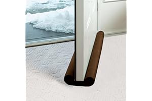 Twin Draft Guard Original Door Draft Stopper, Weather Stripping Door Seal, Draft Stopper for Bottom of Door, Brown