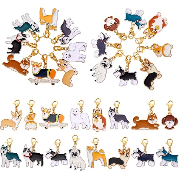 SUNNYCLUE 1 Box 20Pcs Stitch Markers Crochet Stitch Marker Butterfly Enamel Cute Charms Removable Leverback Clasp Charm Locking Metal Knitting Markers For Weaving Sewing Knit Quilting Diy Zipper Pull