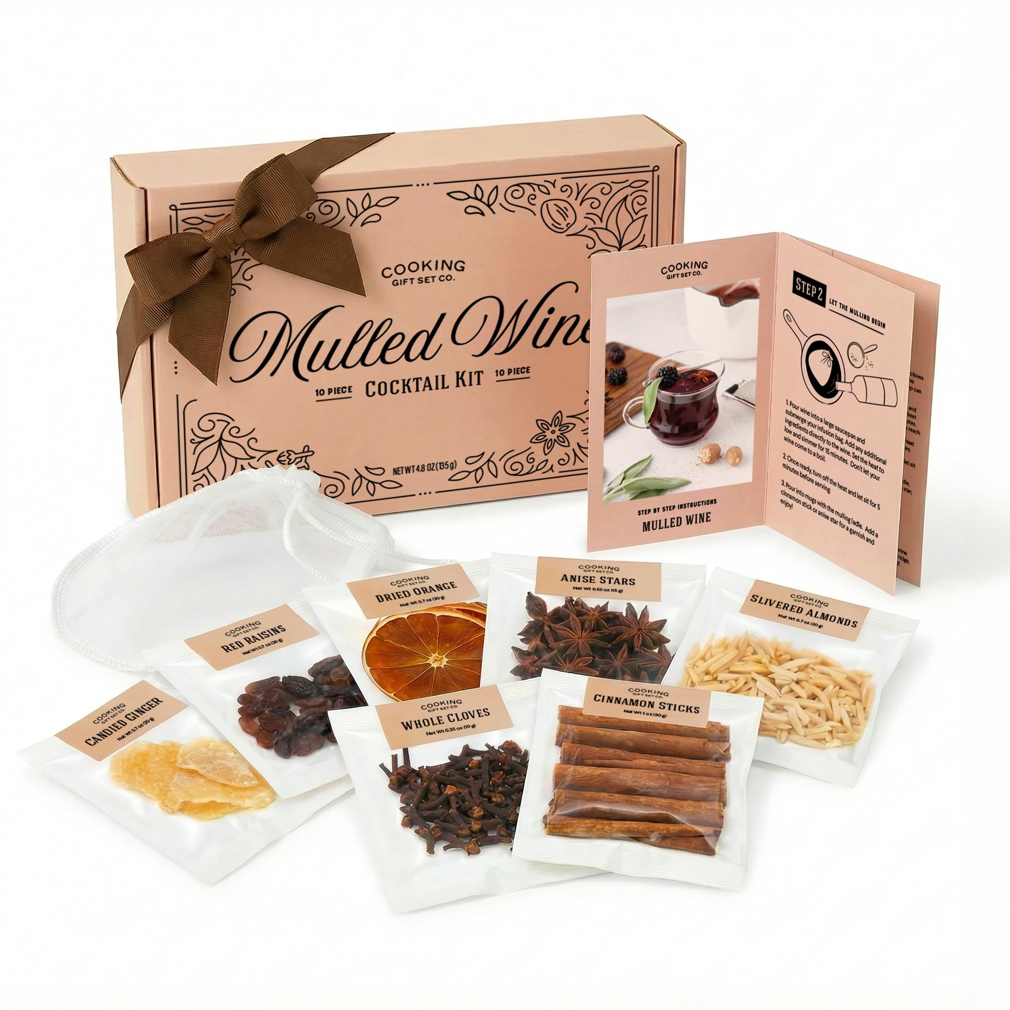 Photo 1 of **BB 3/2027***Mulled Wine Kit Mulling Spices for Apple Cider and Infused German Gluhwein Mix | Best Wine Lover Gift for Cozy Nights at Home for New Homeowners