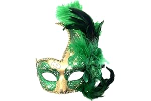 STORM BUY] Women Lady Girls Costume Venetian mask Feather Masquerade Mask Halloween Mardi Gras Cosplay Party Masque