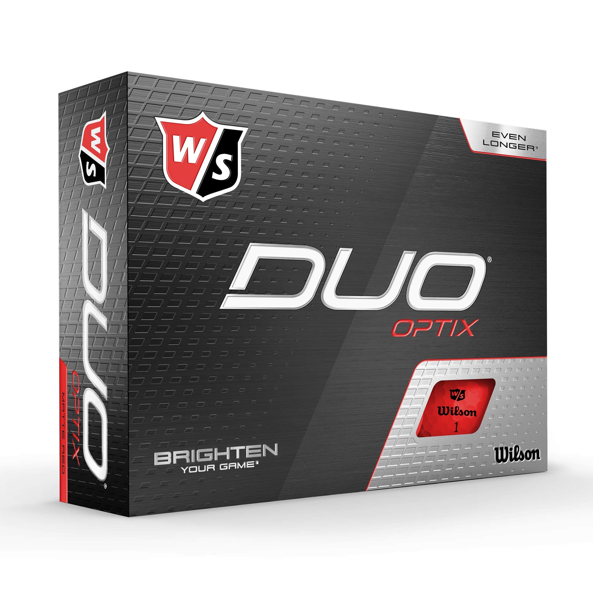 Wilson DUO OPTIX RED 12- GOLF BALL