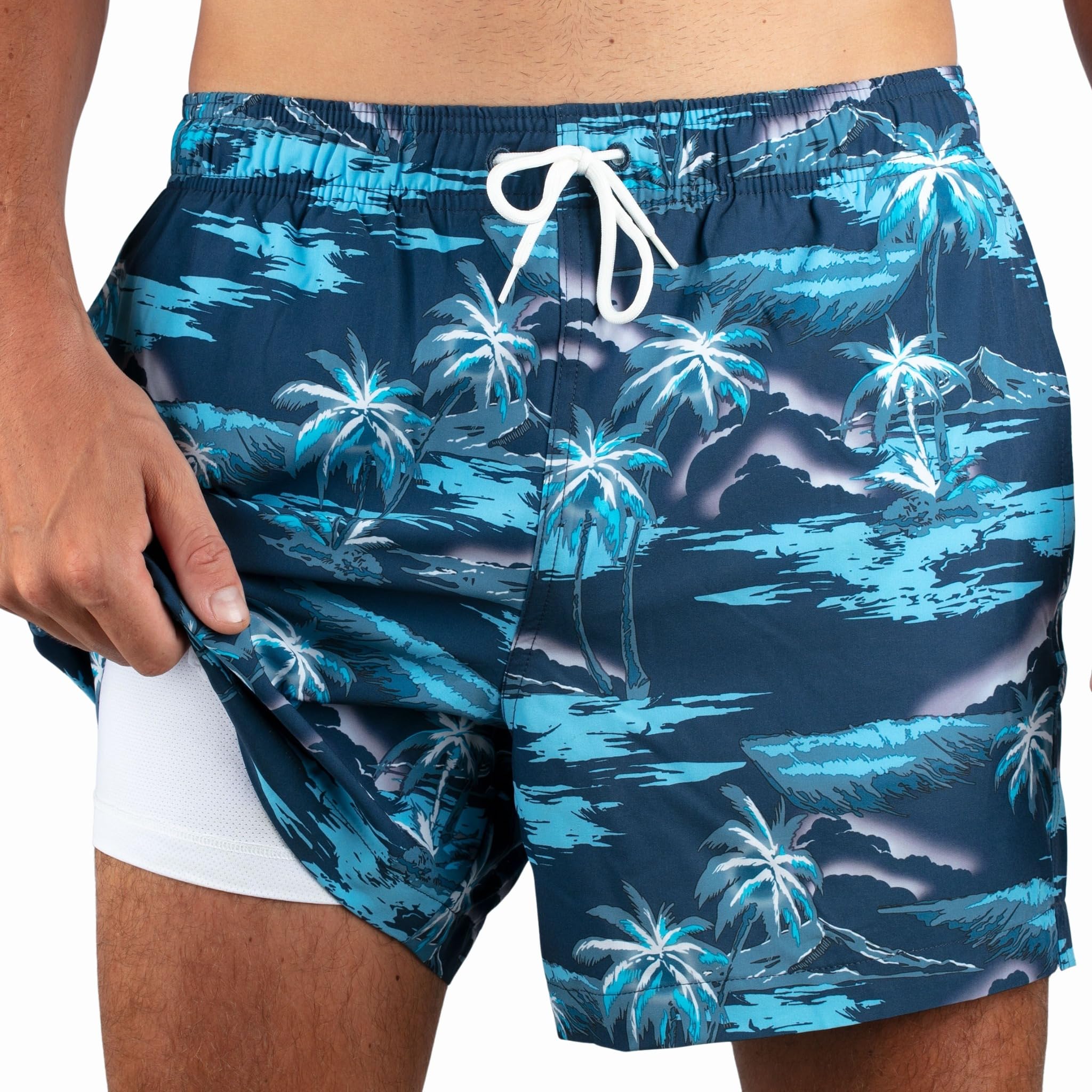 Photo 1 of Kanu Surf 5” Adventure Men’s Swim Trunks – UPF 50+ Quick-Dry Bathing Suit Shorts with Pockets & Compression Liner (3X)