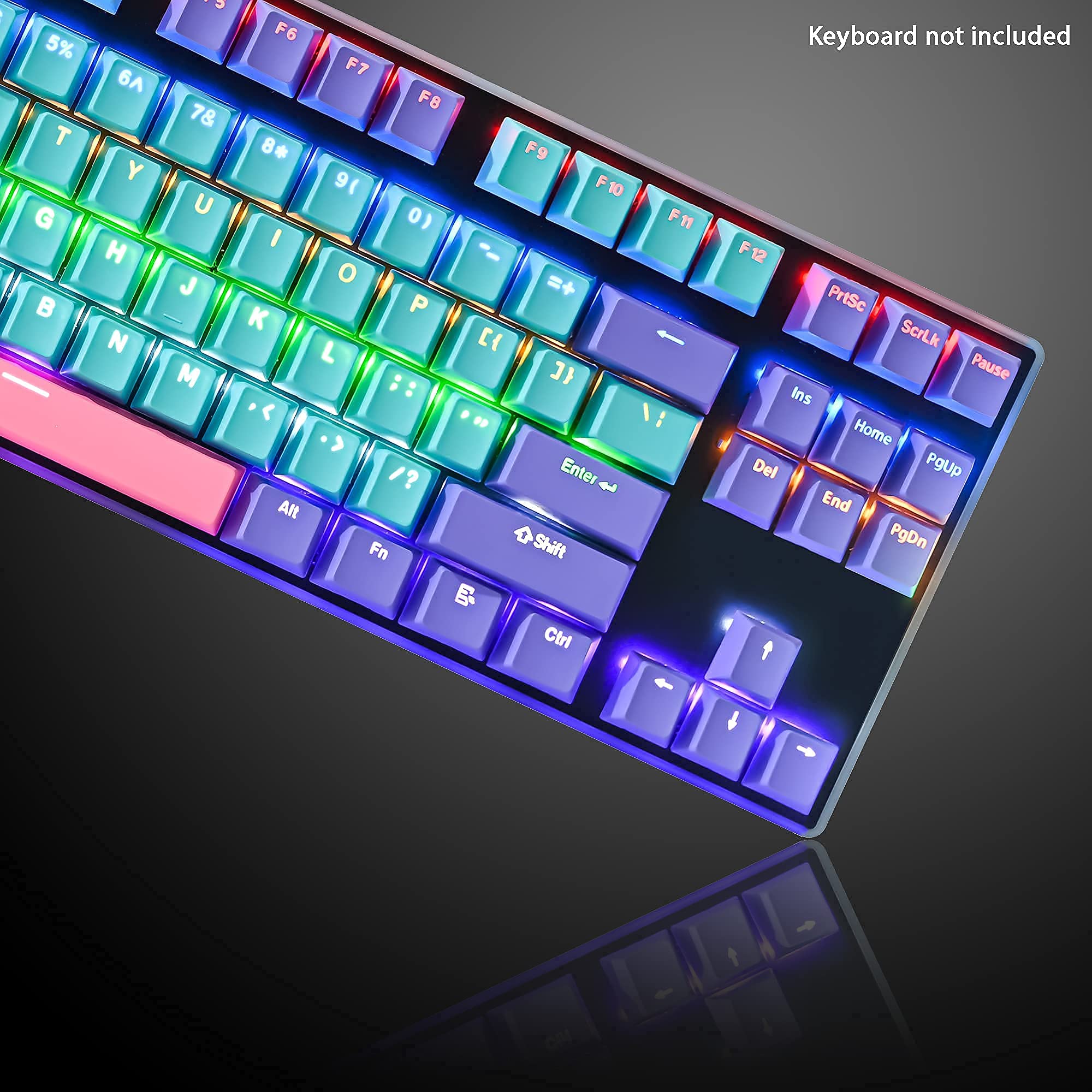 Mua iRoboosta 87 Key PBT Keycaps for Tkl Mechanical Keyboard Backlit ...