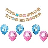 Theme My Party Baby Shower Banners With Latex Balloons (Pink)
