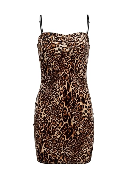 cheetah cocktail dress