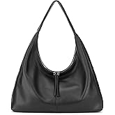 befen Leather Slouchy Hobo Bags for Women, Ultra Soft Large Tote Bag Purses, Lightweight Shoulder Handbag for Work Travel
