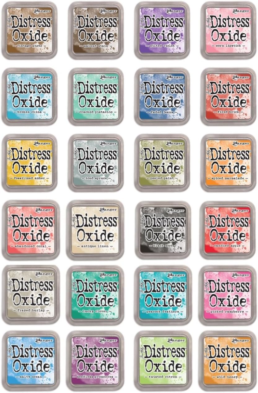 Tim Holtz Distress Oxides Ink pad bundle Includes all 24 Colours (IN STOCK NOW !!! Limited Stock)