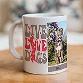 Custom Mug - Personalized Coffee Mug - Custom Cup with Pictures, Names, Text, Photos, Logos - 11, 15, and 20 oz with Color Options (Pet (4 Images))