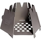 Vargo Hexagon Backpacking Wood Stove - Stainless Steel Camping Stove for Outdoor Cooking and Survival