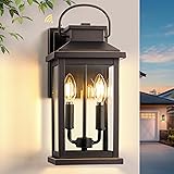 VIANIS Large Outdoor Light Fixture Wall Mount, Dusk