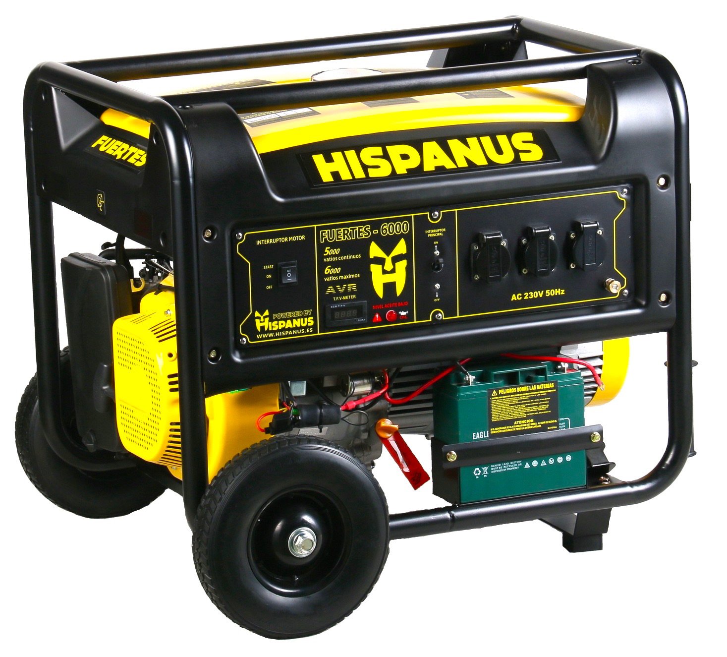 HISPANUS GENERADOR ELECTRICO W V GASOLINA GAMA FUERTES
