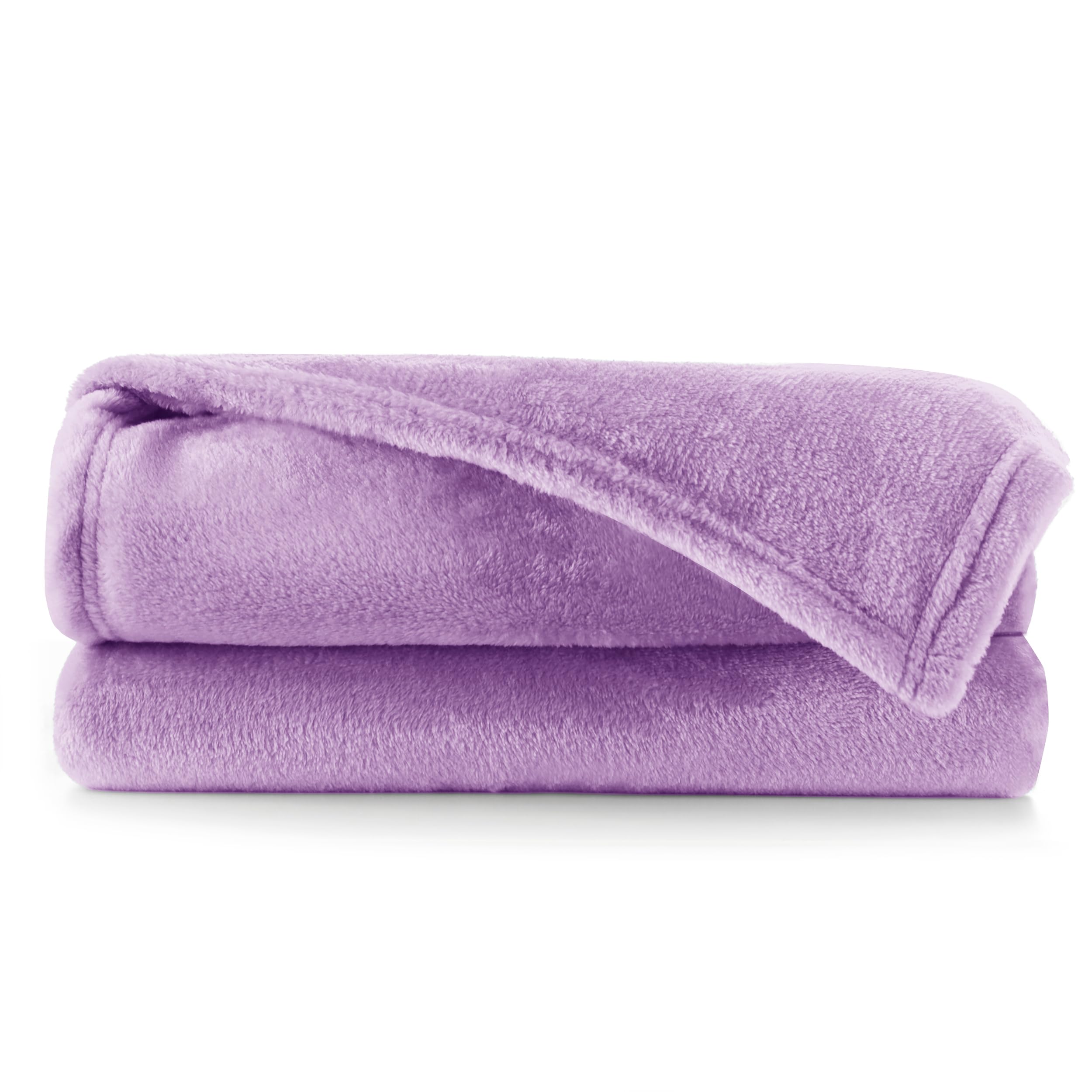 DecoKing Deluxe Microfibre Fleece Super Soft Touch Snug Blanket/Sofa Bed Throw Lilac Light Viola 150x200 cm Mic