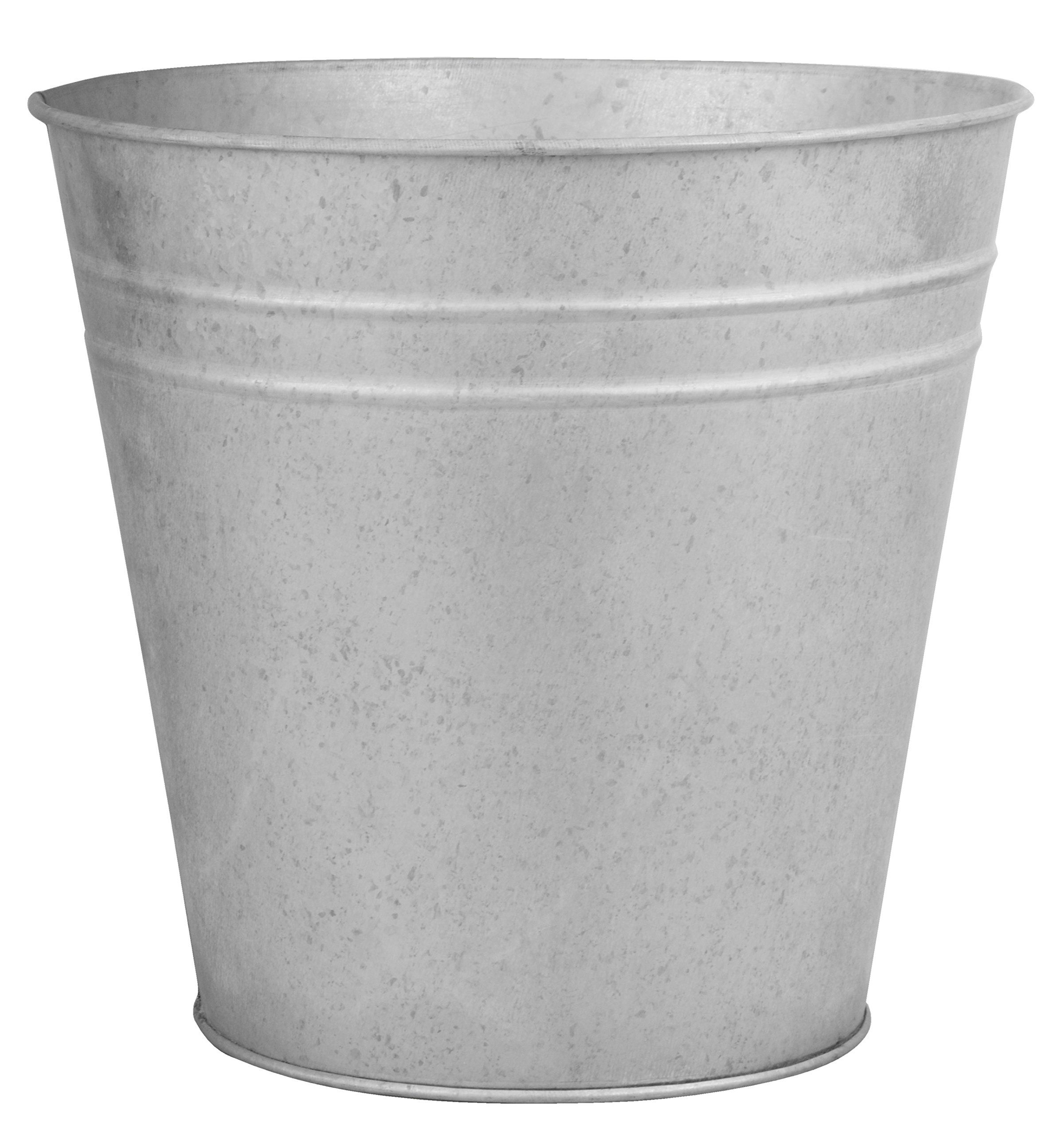 Fallen Fruits 14 cm Old Zinc Flowerpot, Silver