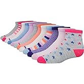 Hanes girls Socks, Fashion Patterned Soft Socks, No Show, Ankle, and Crew, 12-pair Packs