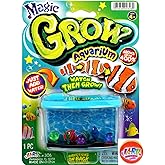 JA-RU Magic Grow-Aquarium Growing-Fish Toy Set (1 Pack) Water Expanding Toys | Water Growing Animals Deep Sea Creatures Toys | Best Gift Idea Birthday Boy and Girl | Party Favor-Kid Toy. 306-1A