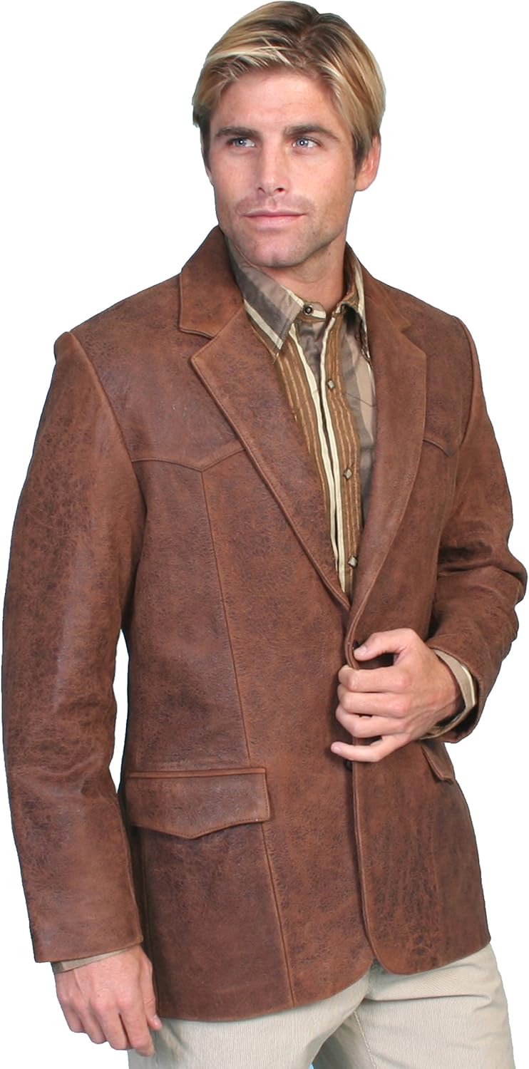 Scully Men's Lamb Leather Blazer Regular - 501-189 at  Men’s Clothing store