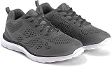 Get Fit Women’s Lightweight Running Trainers Breathable Mesh Grey 5-38