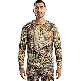 Realtree Mens Polyester Performance Baselayer Long Sleeve Thermal Underwear Top