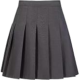 Tivifox Womens Girls Pleated Tennis Skirts High Waisted A-line Skirt School Uniform Athletic Golf Skorts with Shorts,2T-4XL