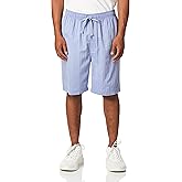 Nautica Men's Soft Woven 100% Cotton Elastic Waistband Sleep Pajama Short