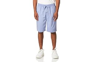 Nautica Men's Soft Woven 100% Cotton Elastic Waistband Sleep Pajama Short
