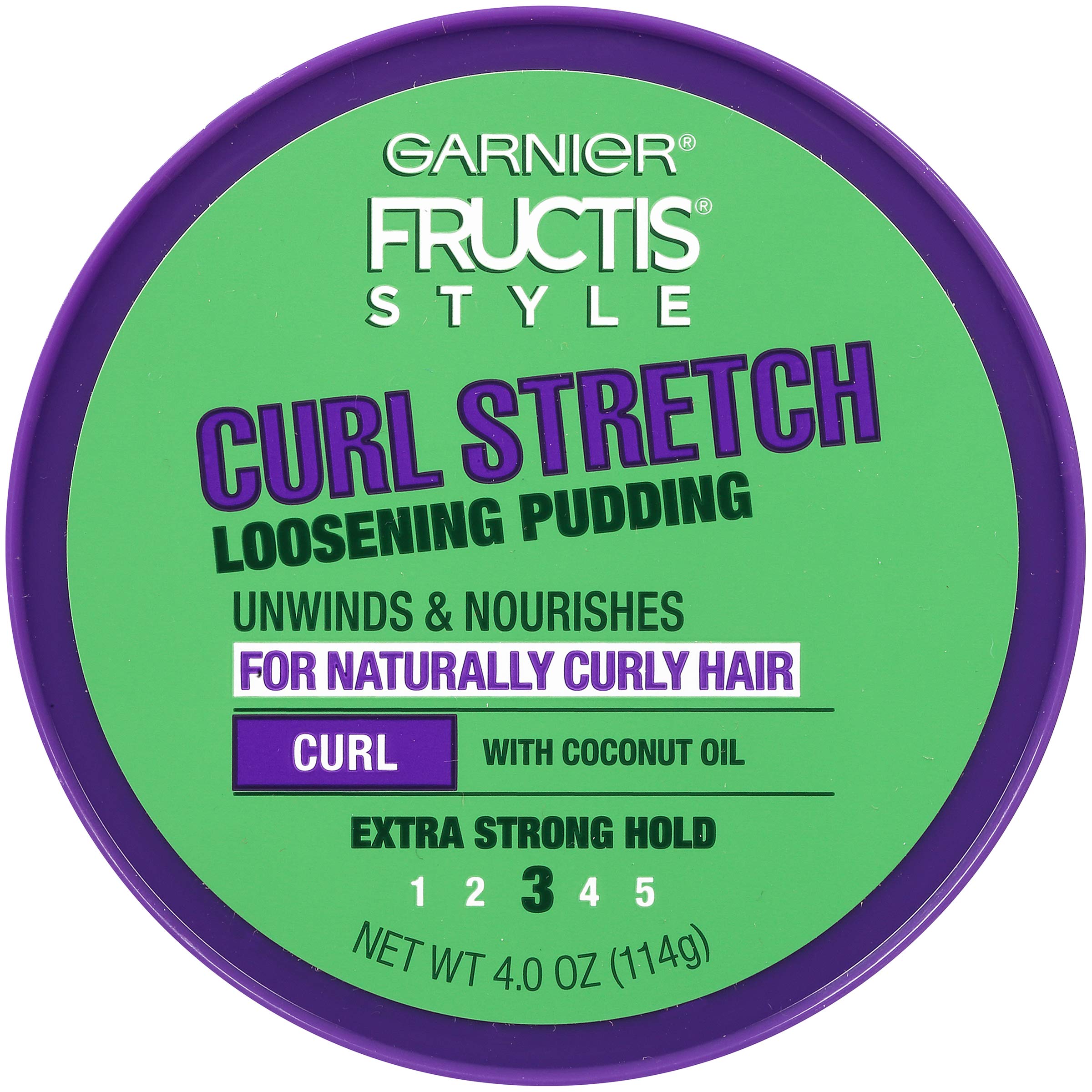 Garnier Fructis Style Curl Stretch Loosening Pudding, Naturally Curly Hair, 4 oz. (Packaging May Vary), 2 Count