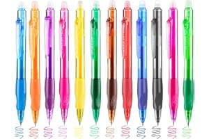 Aozora Erasable Pens Click Fine Point 0.7 mm Retractable Erasable Gel Pens for Completing Sudoku and Crossword Puzzles 12 Pac