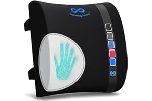 Everlasting Comfort Lumbar Support Pillow for Office Chair – Memory Foam Back Cushion for Chair, Car, or Couch – Memory Foam 