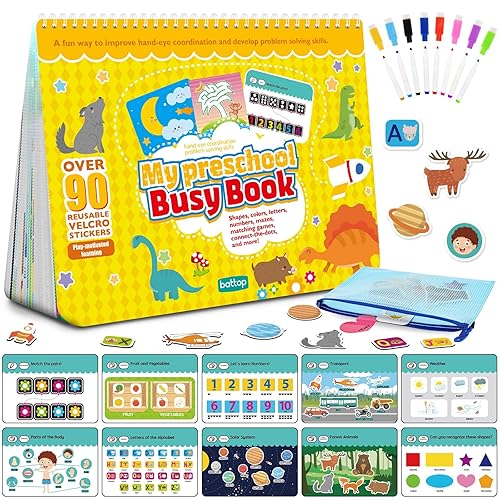 BATTOP Montessori Busy Book Learning Activities Toys for Toddlers