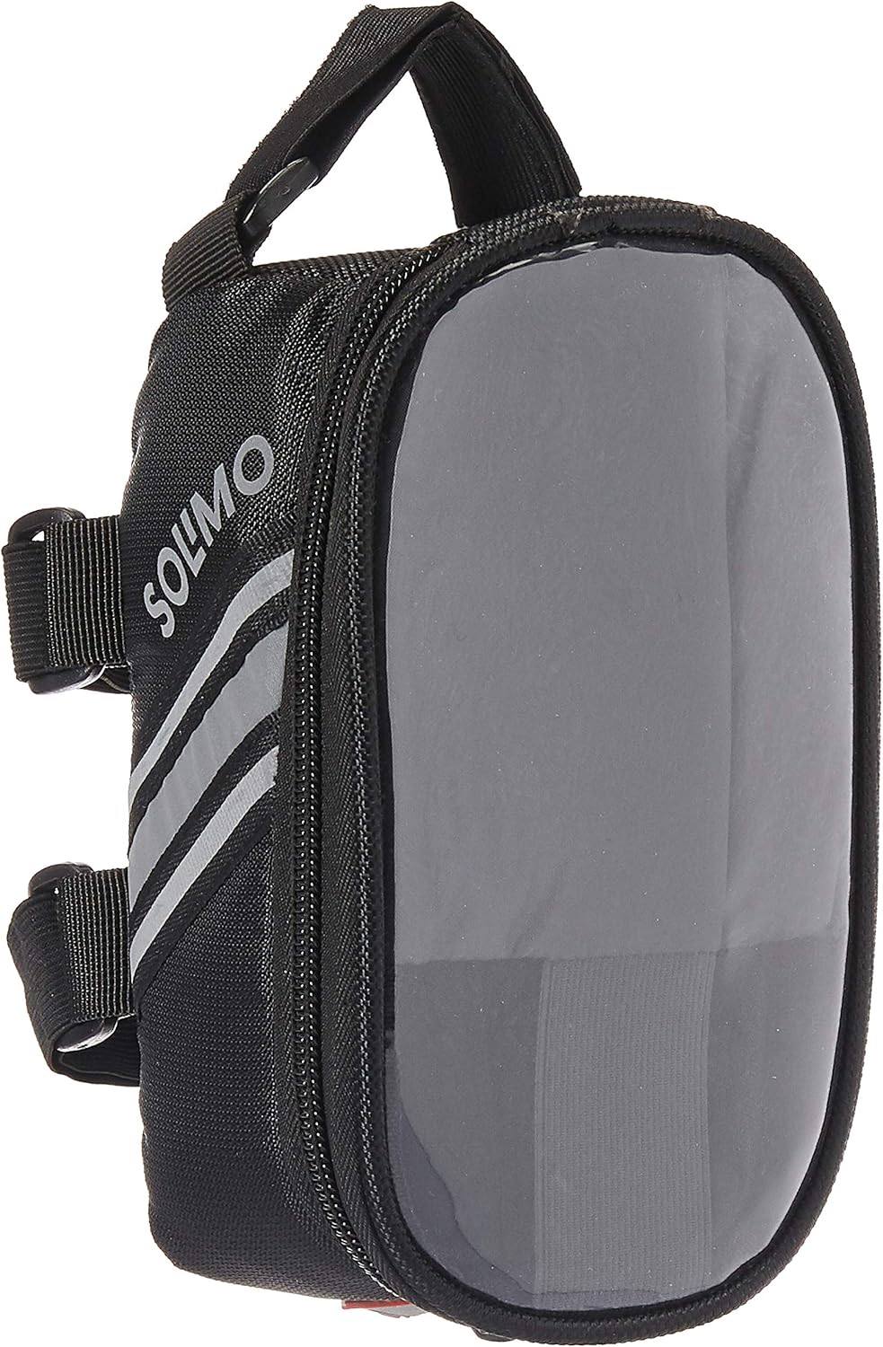 Amazon Brand – Solimo Bicycle Frame Saddle Bag with Touchscreen Pocket for Smartphone