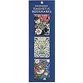 Galison William Morris – Magnetic Bookmark Set Featuring Three Beautiful Floral William Morris Prints
