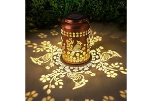 WACLSTDAY Cardinal Solar Lanterns Outdoor Waterproof Garden Decor,Christmas Gifts for Women Men Mom Grandma Cardinal Hanging Solar Lights Metal Bird Decorative Lantern for Yard, Patio, Lawn,Pathway, Landscape
