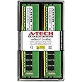 A-Tech 16GB (2x8GB) DDR4 2400MHz DIMM PC4-19200 UDIMM Non-ECC 2Rx8 1.2V CL17 288-Pin Desktop Computer RAM Memory Upgrade Kit