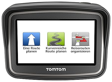 TomTom Rider Europe Premium Pack (V4) Motorradnavigationsgerät (10,9 cm (4,3 Zoll) Display, Free Lifetime Maps, Europa 45, bl
