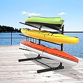 WALMANN Garage Kayak Rack, Heavy-Duty Metal Kayak Storage Rack Adjustable Freestanding Kayak Stand