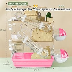 17 in 1 Clear Acrylic Hamster Cage with All