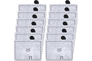 Umlecoa 12 Packs Small Filters Cartridges Replacement for Aqueon QuietFlow E Internal Power Filter 10 and 1/2.5/5 Gallon Minibow Aquarium Filters