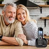 Amplicomms BigTel 1502 Cordless Big Button Phone with Extra Handset view 4