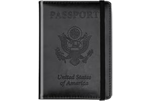 Herain Passport Holder Wallet Cover Case for Travel Women Men Family, Multifunction Passport Book Holder with RFID Blocking, Travel Must Haves Cruise Ship Essentials